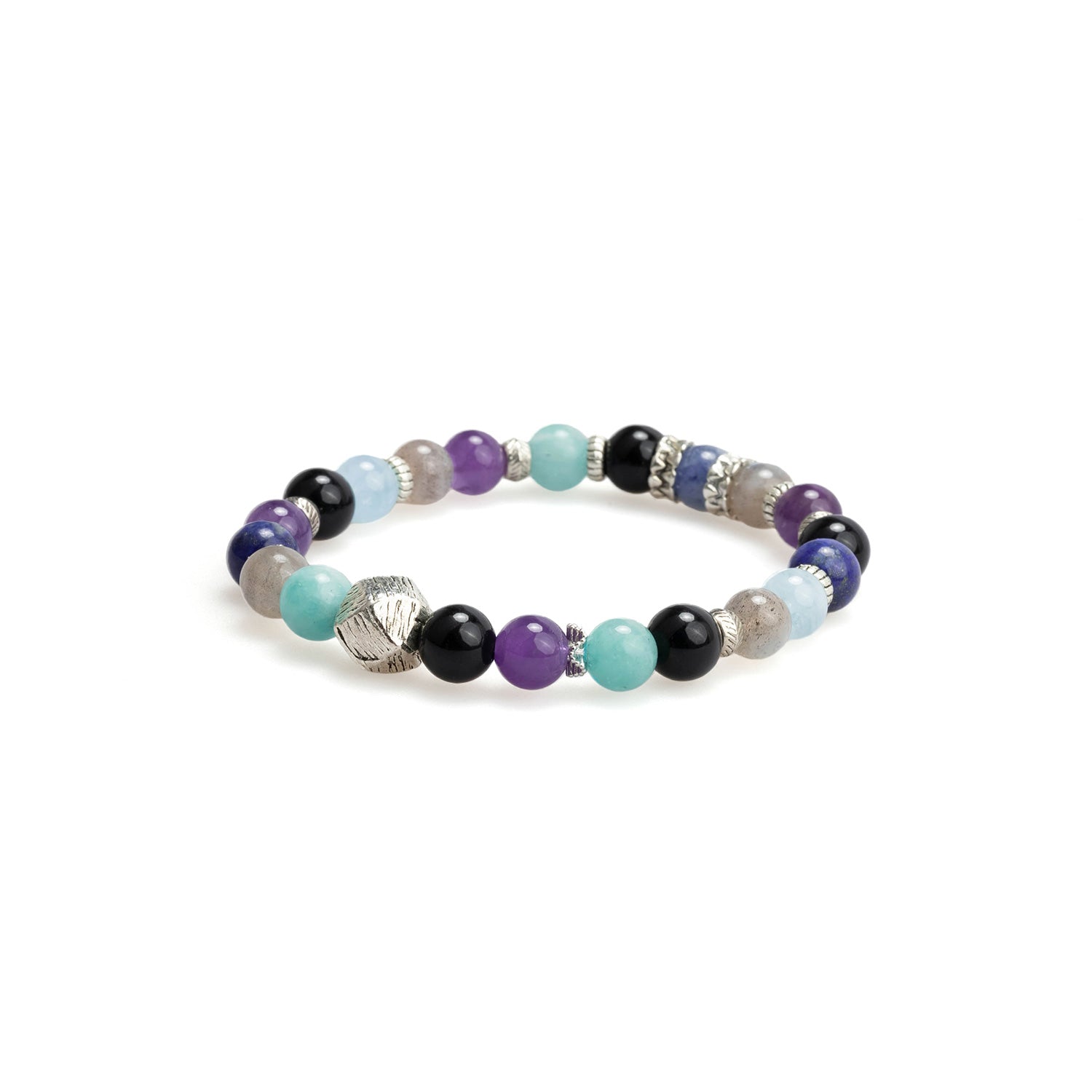 Seven-Gemstone Chakra Harmony Crystal Bracelet AmeshaStore