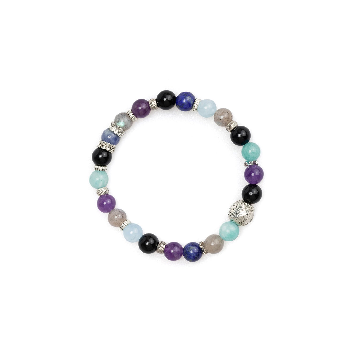 Seven-Gemstone Chakra Harmony Crystal Bracelet AmeshaStore