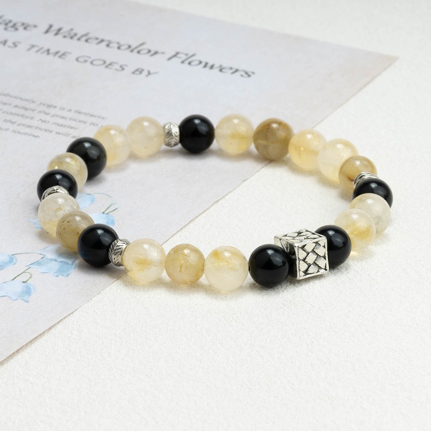 Solar Plexus Chakra Power Crystal Bracelet AmeshaStore