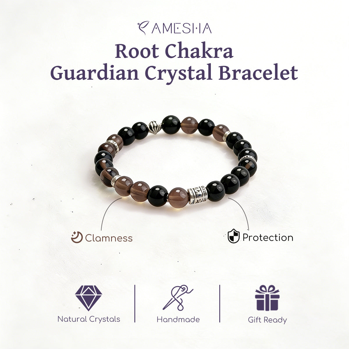 Root Chakra Guardian Crystal Bracelet