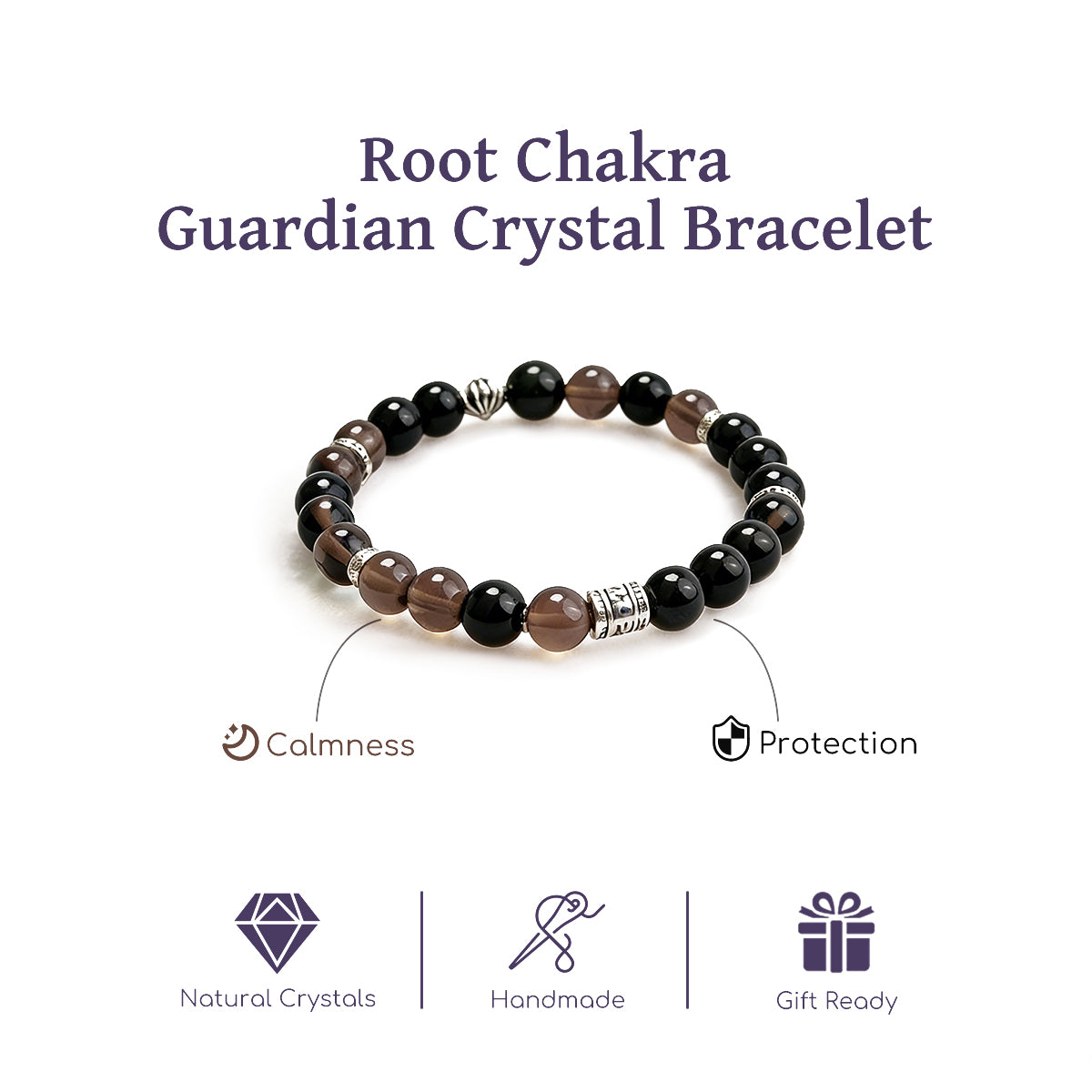 Root Chakra Guardian Crystal Bracelet - AmeshaStore