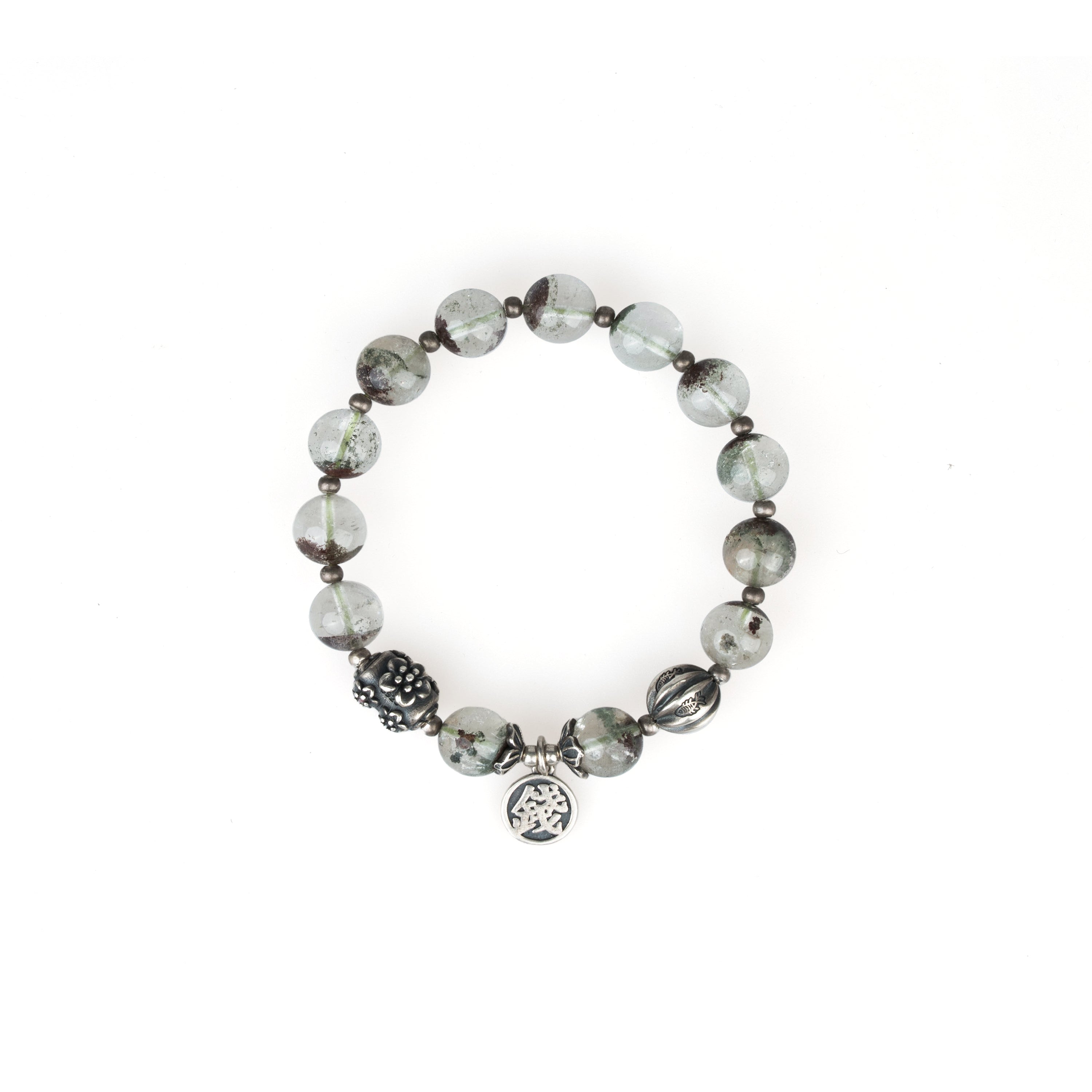 Career Boost・Green Phantom Silver Bracelet