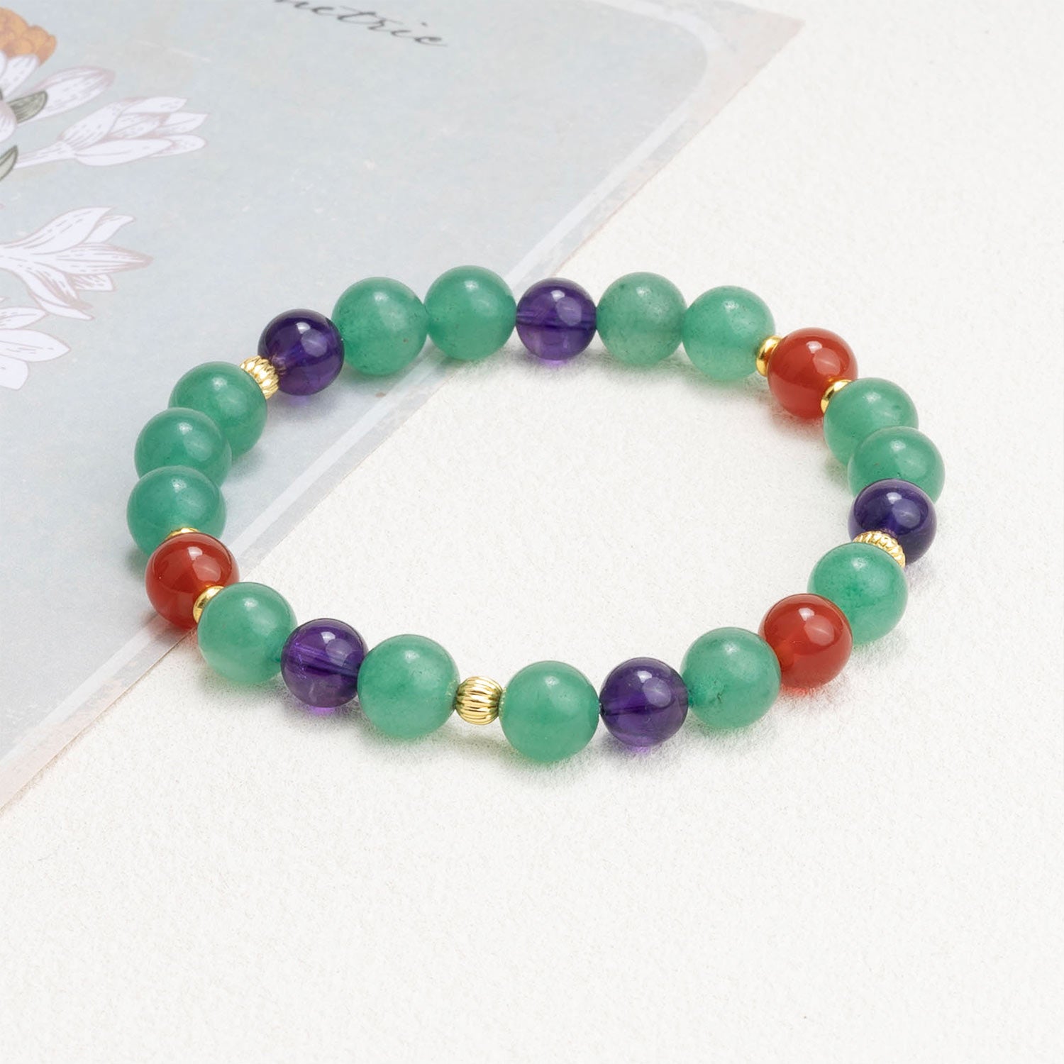 Heart Chakra Healing Crystal Bracelet AmeshaStore